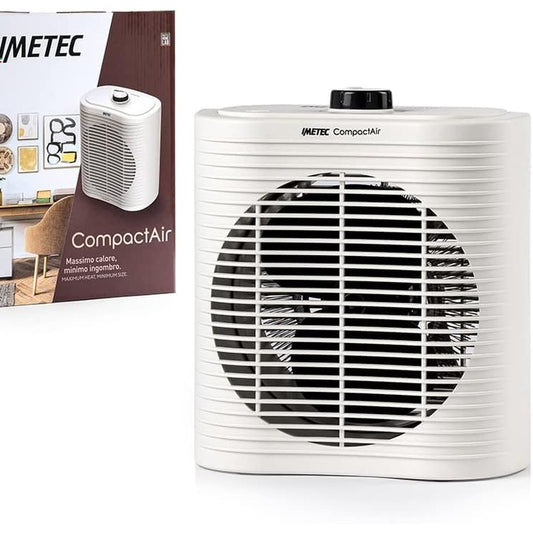 162367 - IMETEC Compact Air, Ngrohës Elektrik me Ventilator 2000W, me Dorëzë të Integruar, Temperaturë e Rregullueshme, Funksion Anti-Ngrirje dhe Pajisje Mbrojtëse nga Mbinxehja