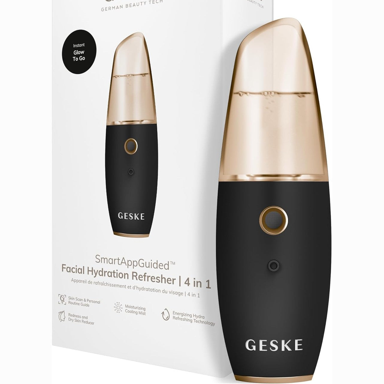 289932 - GESKE Rifreskues Hidratues për Fytyrën SmartAppGuided™ | 4 në 1 | Atomizues Uji | Spërkatës Fytyre | Pastrues Fytyre