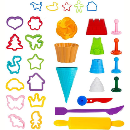 294439 - Set kallëpesh për brumë loje Genio Kids me 32 pjesë, për fëmijë 3-9 vjeç