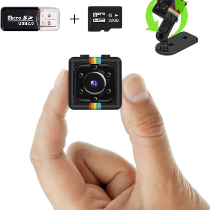 313963 - Mini kamera, Kamera mbikëqyrëse 1080P, Pa Wi-Fi, Kartë memorie 32GB