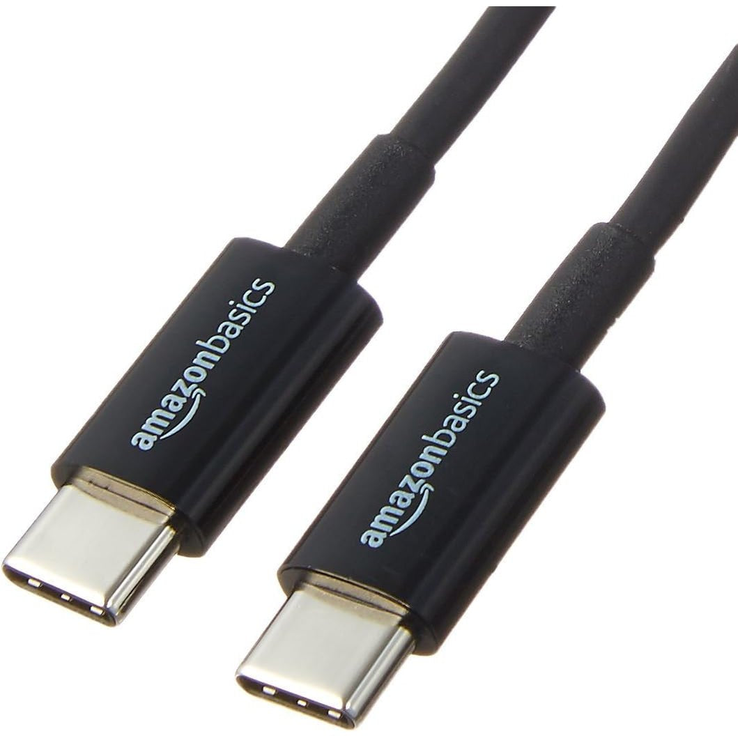 274651 - AMAZON BASICS Kabllo karikimi USB-C në USB-C 2.0, shpejtësi 480 Mbps, 1.8 m, e zezë