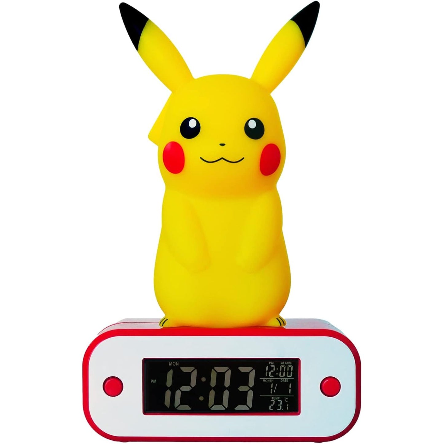 221752 - TEKNOFUN - Pokemon Pikachu që Ndiz Orën me Alarm, Wecker, model 811359