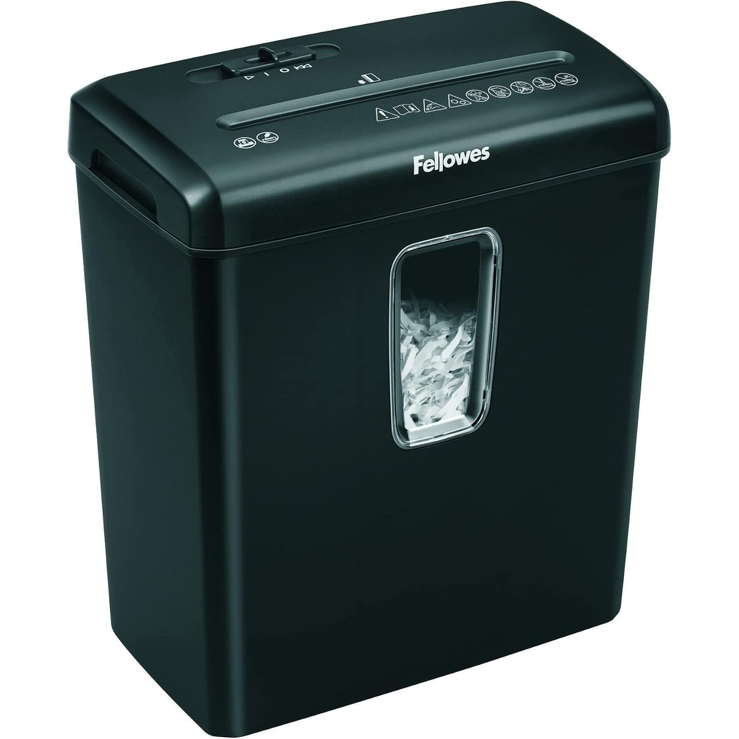 273457 - FELLOWES Copëzues letre Powershred FS-6C, prerje tërthore me 6 fletë, kosh plehrash 15 litra, Niveli i sigurisë P-4, i zi
