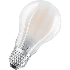 186734 - OSRAM LED Base Classic A, Llambë LED në Formë Sferike me Bazë E27, 100 Vat, e Bardhë e Ngrohtë (2700 Kelvin), Pako 2 Copë, Pa Errësim, Materiali Mat