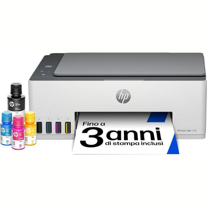 272638 - HP Printer shumëfunksional Smart Tank 5105, 3-në-1, Wi-Fi, Printim celular, 3 vjet bojë e përfshirë, garanci 3-vjeçare, rezervuar i madh boje, rendiment i lartë, printim me cilësi të lartë