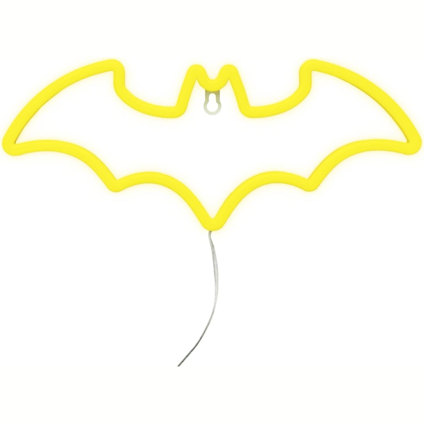 222827 - PALADONE Llambë neoni LED Batman, e licencuar zyrtarisht nga DC Comics, furnizim me energji USB, e verdhë