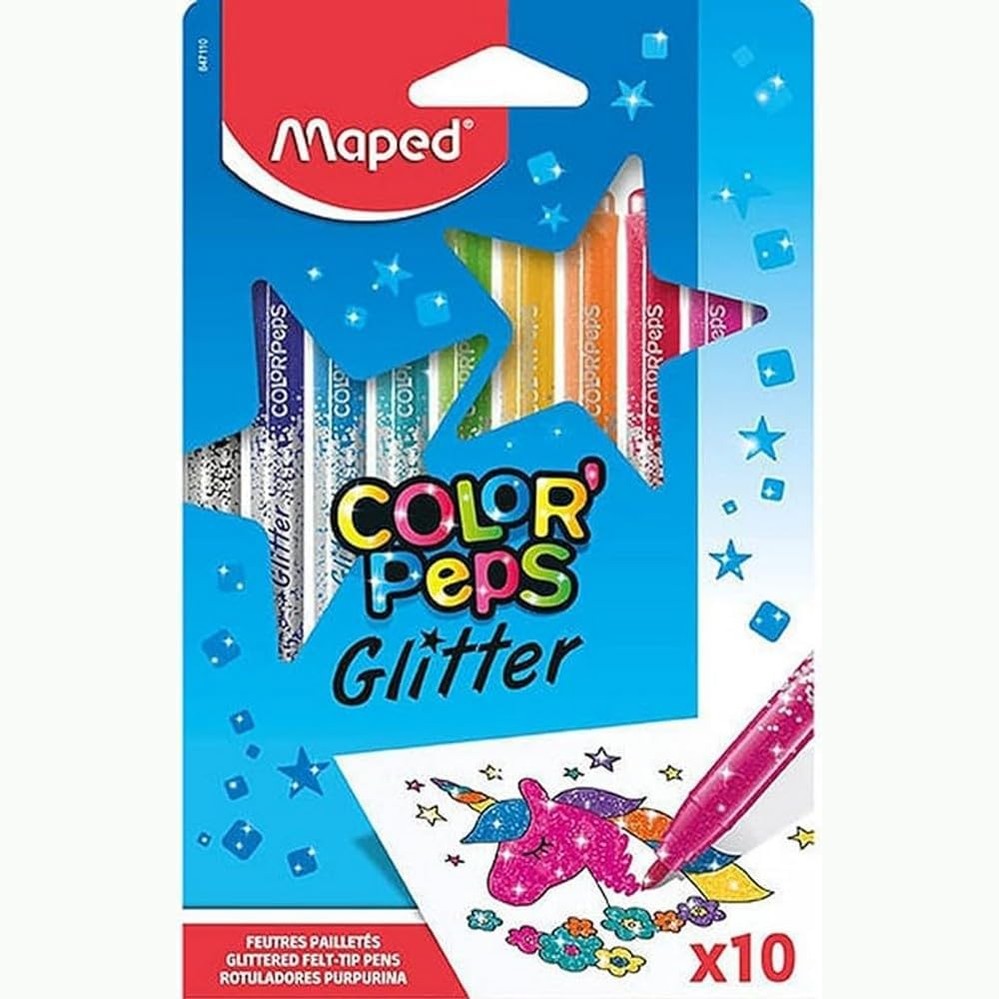 309370 - MAPED Stilolapsa COLOR'PEPS GLITTER, mbulim i shkëlqyer, 7 copë