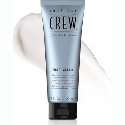 318439 - AMERICAN CREW - Krem me Fibra - 100 ml - Krem stilues për burra - Fiksim të mesëm - Përfundim me shkëlqim natyral