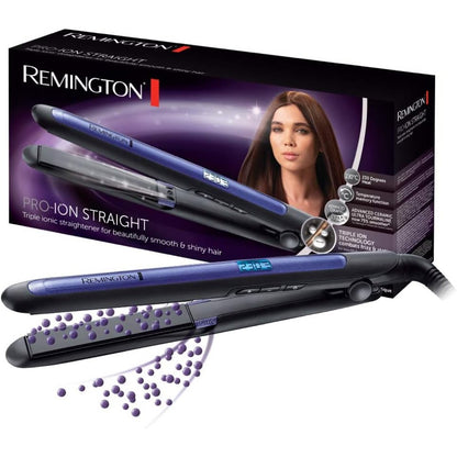 316728 - REMINGTON Pjastër flokësh Pro-Ion, Teknologji me tre jon, Veshje qeramike ultra-turmaline, Ekran LCD, 150-230°C, Funksion për rritjen e temperaturës, S7710