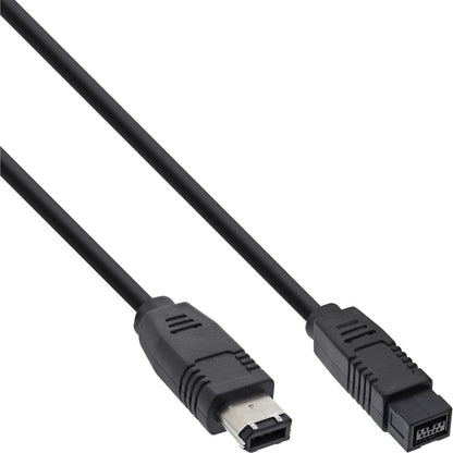 295356 - INLINE Kabllo FireWire 36903, IEEE1394 mashkull 6 kunja në mashkull 9 kunja, i zi, 3m