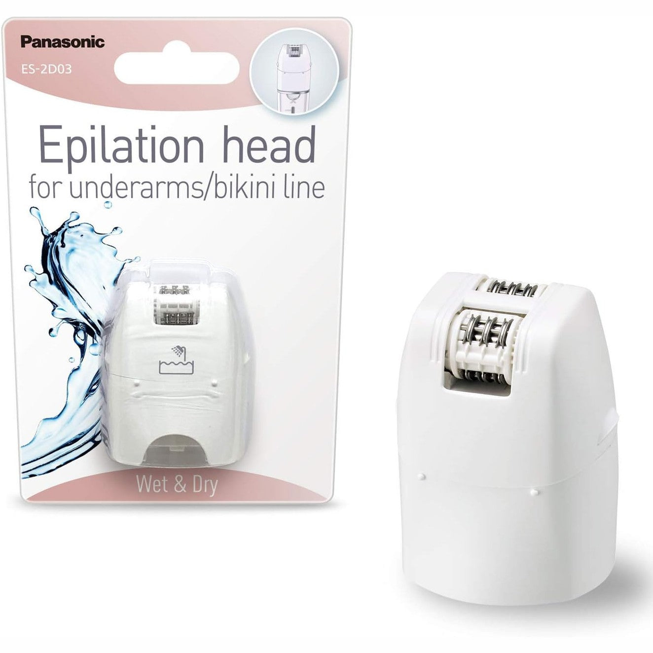 317197 - PANASONIC - Shtojcë epilatori ES-2D03, sipërfaqe shumë e ngushtë për sqetulla dhe zonën e bikinive, për të gjithë epilatorët e serive EY dhe EL