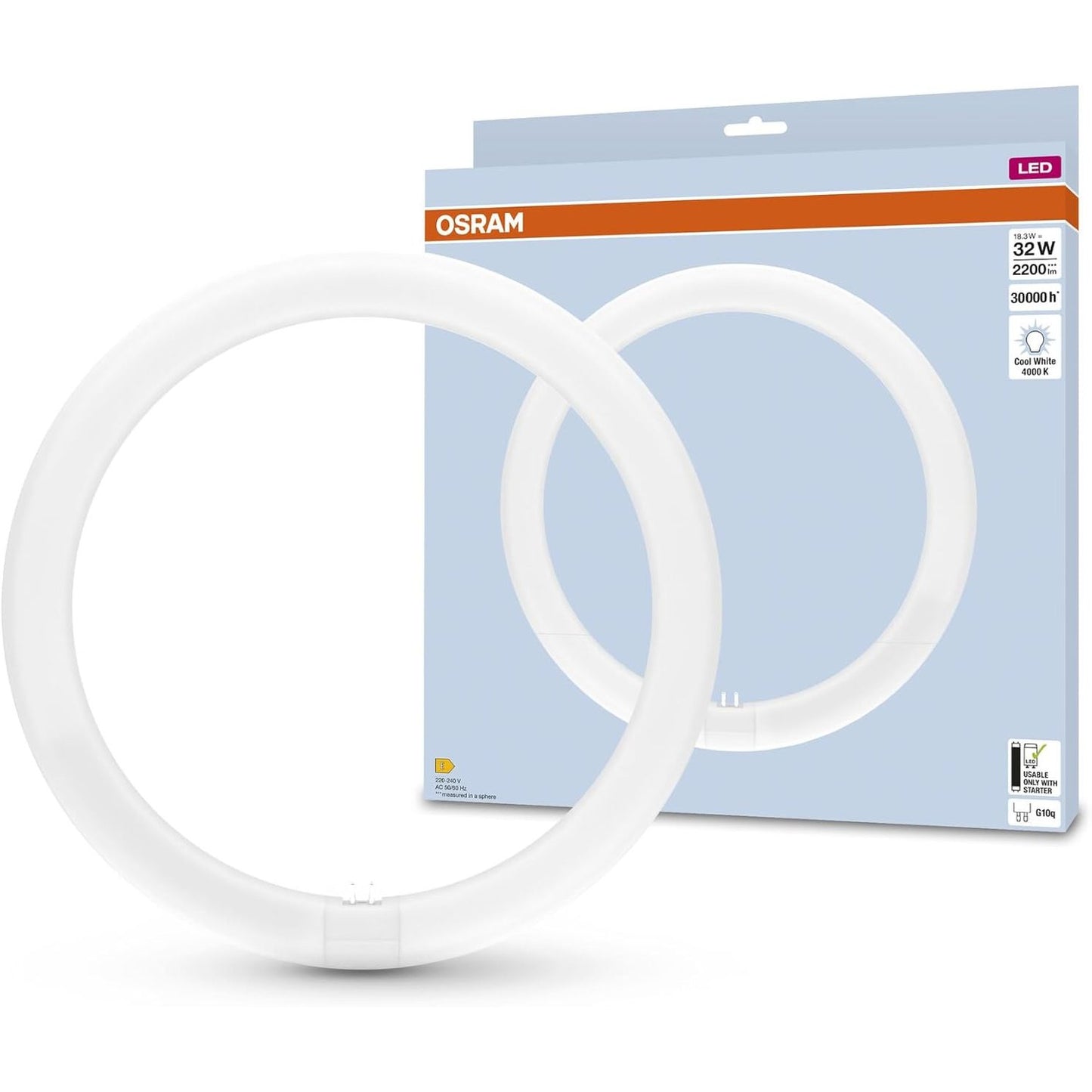 252425 - OSRAM Tub LED T9C EM 32, 18.3W, 2200lm, 4000K, dritë e bardhë e ftohtë, alternativë ndaj llambave klasike T9