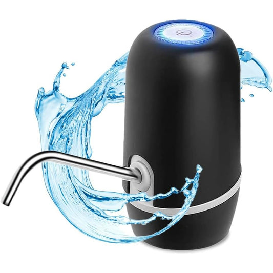 137855 - NK - Dispenser uji automatik, i karikueshëm me USB, material çeliku inoks, pa BPA, për ujë të ftohtë, bateria 1200mAh, kapacitetet 1.5L, 5.7L, 10L, 11.3L, 15L, 18.9L, ngjyra e zezë