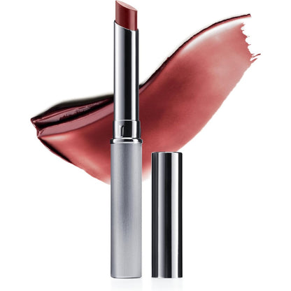 275548 - CLINIQUE Almost Lipstick Nude Honey, tekstura e një balsami buzësh me nuancë, Transparent dhe ultra i lehtë