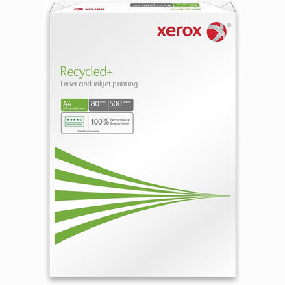 296383 - LETËR XEROX RECYCLED+ 003R91912 - DIN A4 80 G/M² - LETËR FOTOKOPJIMI PËR PRINTERË DHE FOTOKOPJUES LAZER - E BËRË NGA LETËR 100% E RICIKLUAR - 500 FLETË - E BARDHË