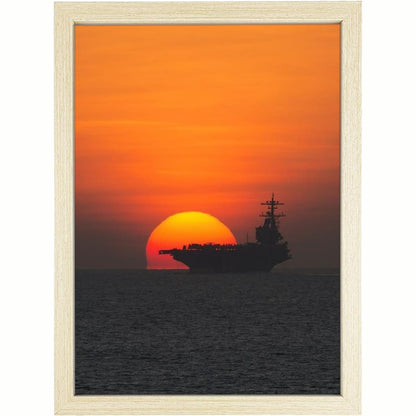 216599 - DIOMPIRUX Kornizë fotografie prej druri A4, për varje/qëndrim vertikal ose horizontal, vintage, për ekspozim në dhomën e ndenjes/dhomën e gjumit