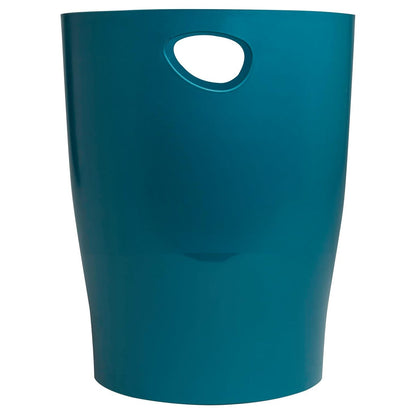 274486 - EXACOMPTA 5 copë kosh plehrash ECOBIN NeoDeco me doreza - Kapacitet 15 litra - Dimensionet 26.3 x 26.3 x 33.5 cm - Blu rose