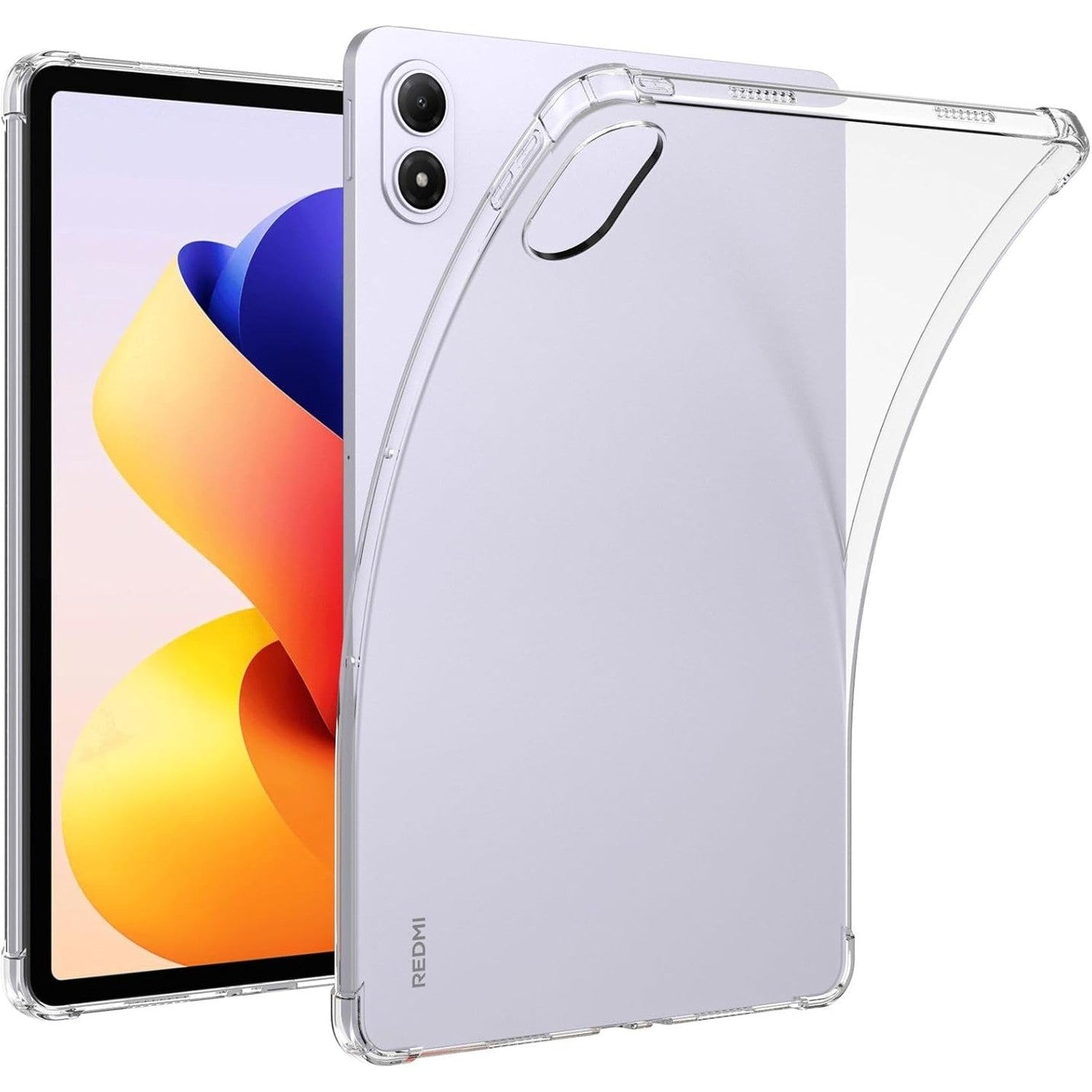 320406 - QJONSIU Mbrojtëse e pajtueshme me Xiaomi Redmi Pad 2 Pro Mbrojtje e butë e jastëkut të ajrit TPU Mbrojtëse ultra e hollë kundër goditjeve transparente