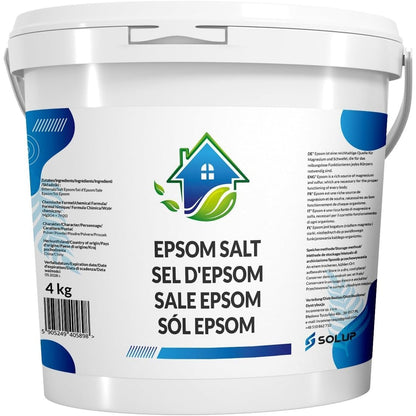 297158 - SOLUP Kripë Epsom 4 kg, Sulfat Magnezi, Kripë Epsom Banjë për Këmbë