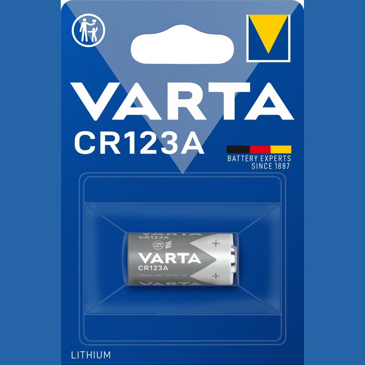 269350 - VARTA Bateri Elektronike Litium CR123A 3V, 1 Njësi