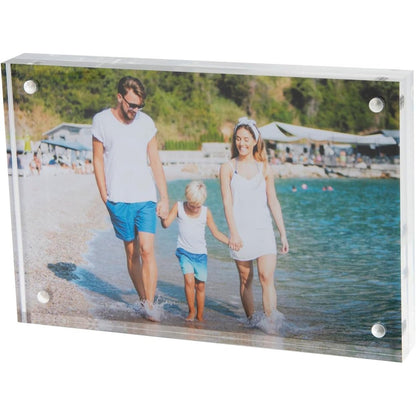 253648 - NEWELLSAIL - Kornizë Fotografie prej Akriliku, 10x15 cm (4x6 inç), Magnetike, Transparente, Dy Anëshe