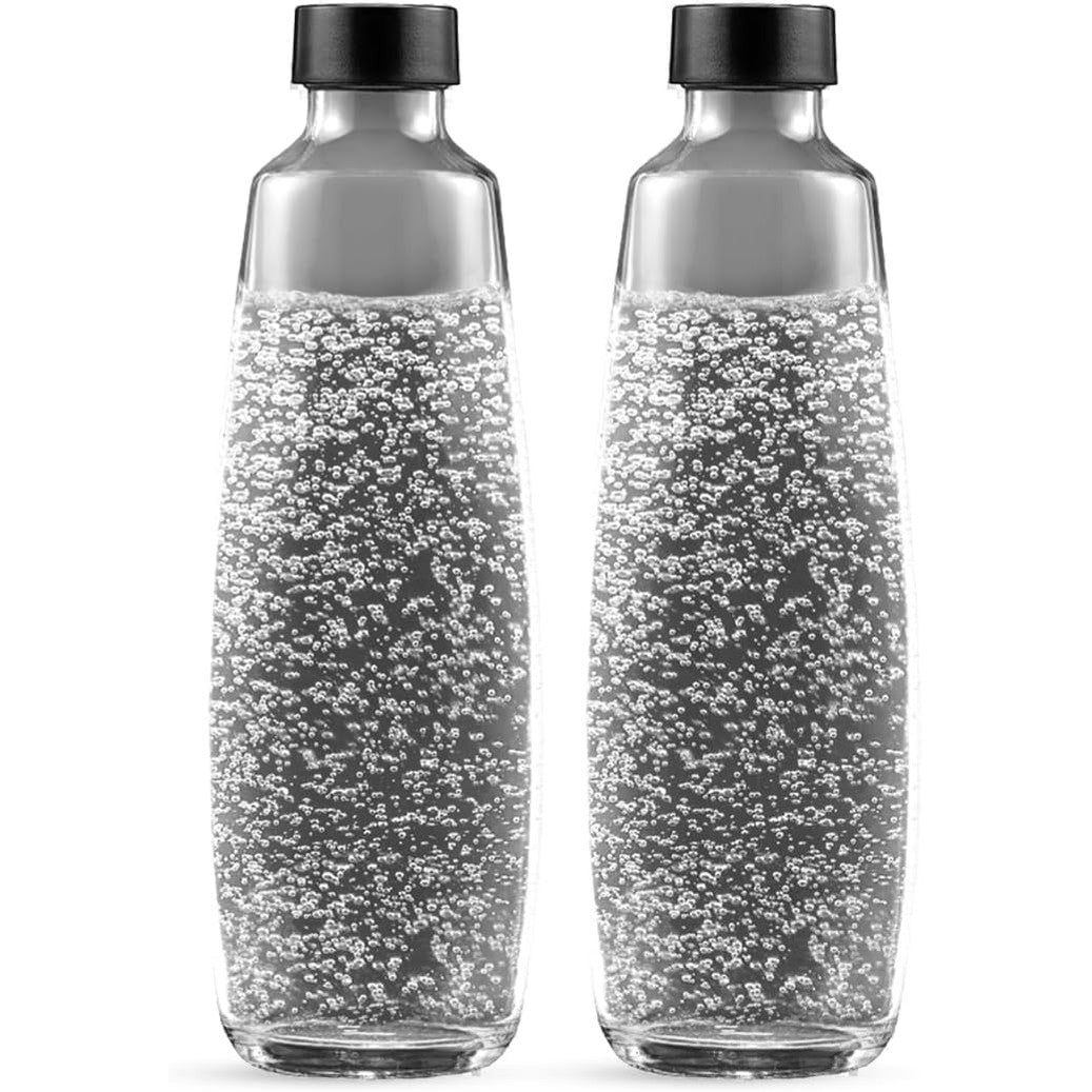 227676 - SODASTREAM Pako dyshe me karafeta qelqi 1L DUO, Shishe të përshtatshme për lavastovilje, E përputhshme me makinat e ujit të gazuar DUO dhe E-DUO