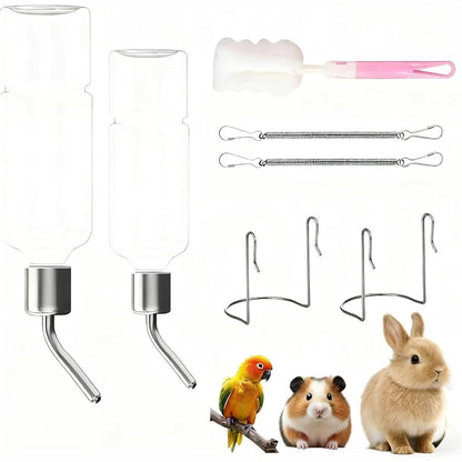 225157 - SHISHE PIJEJE XIKTTK PËR LEPUJ (PAKO ME 2), SHISHE PIJEJE PËR DERRA GUINEA, HAMSTERË, LEPUJ, LEPUJ XHUJ, BREJTËS, REZISTENTE NDAJ DIMRIT, 350ML+180ML