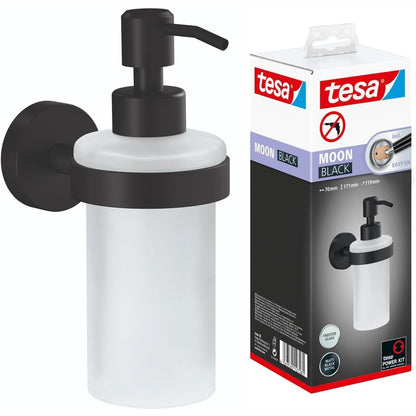 313388 - TESA Set dozatori sapuni Moon Black - 200 ml - 70 mm x 171 mm x 119 mm