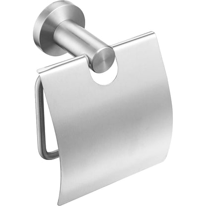 205200 - CASEWIND Mbajtëse Letre Higjienike me Kapak, Çelik Inox i Lëmuar, për Banjo, e Montuar në Mur