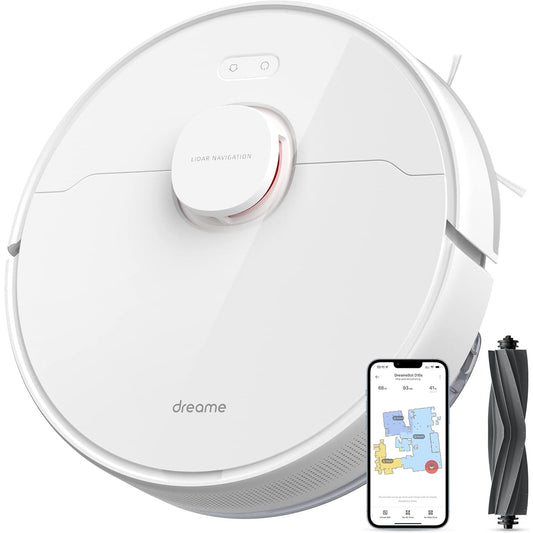 144049 - DREAME D10s Fshesë Robotike me Fuqi Thithëse 5000Pa, Navigim LDS, Kohë Punimi deri në 280 minuta, Kontrollues nëpërmjet Aplikacionit, i Përshtatshëm për Qilima, Qime Kafshësh Shtëpiake dhe Dysheme të Forta