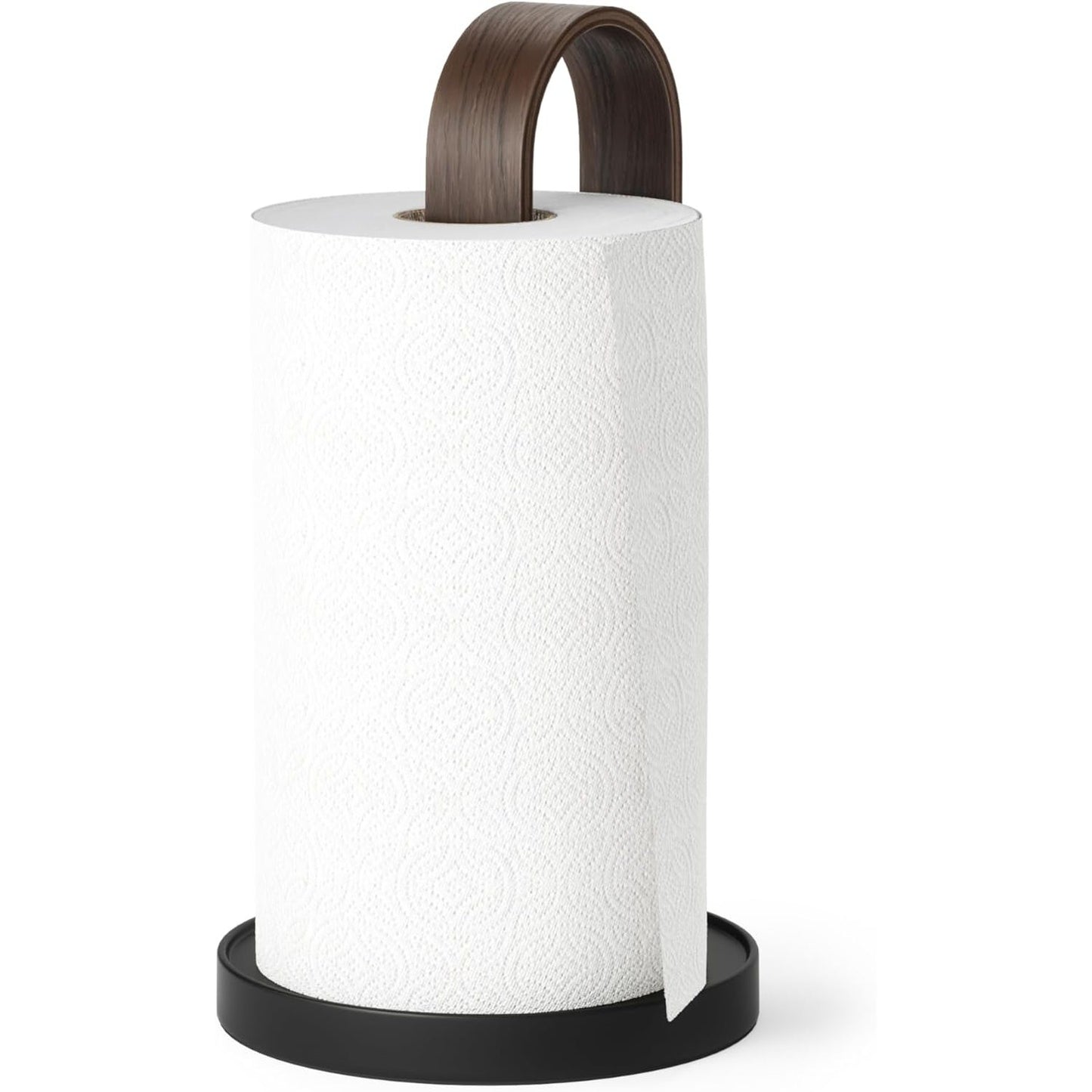 136278 - UMRA - Mbajtëse Letre Higjienike, Prej Druri, Ngjyra e Zezë/Arre, Madhësi e Vetme