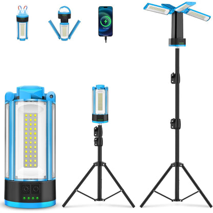 255375 - T-SUN Dritë Pune LED e Rikarikueshme, 4100 Lumen, Bateri 10400 mAh, Ndriçim për Kamping, Garazh, Punisht