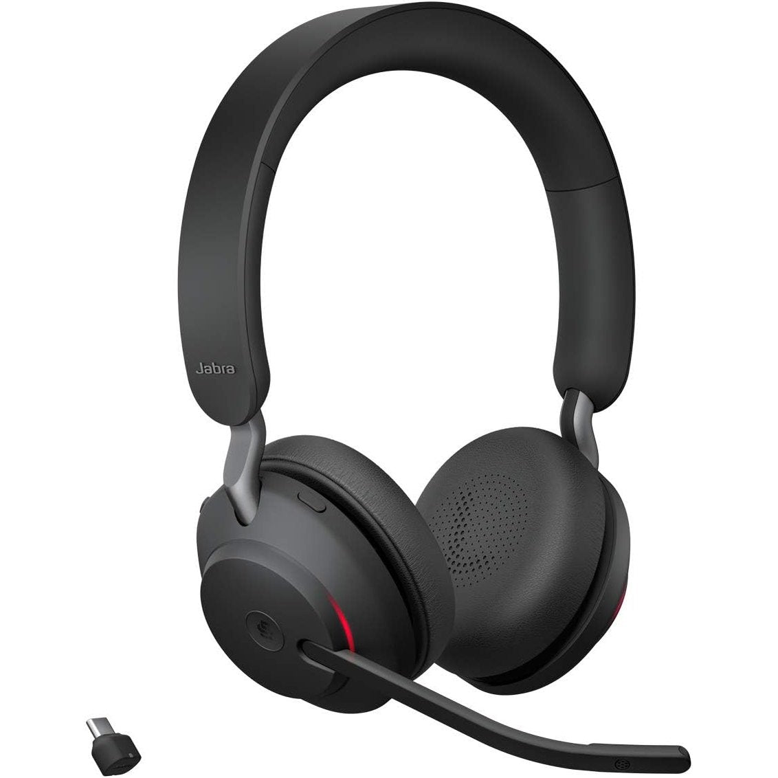 305034 - JABRA Kufje pa tel për PC Evolve2 65, Microsoft Teams, kufje të çertifikuara me anulim zhurmash, Adaptues Bluetooth USB-C, jetëgjatësi e gjatë baterie, e zezë