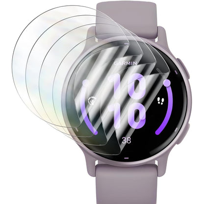 296503 - RNIIDAAZ Mbrojtës Ekrani për Garmin Vivoactive 5, 4 copë, xham i paterizuar, TPU, mbulim i plotë, kundër gërvishtjeve