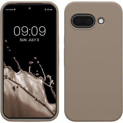 277198 - KWMOBILE Mbrojtëse për Google Pixel 9a, Silikoni, Karikim pa tel, Ngjyrë bezhë