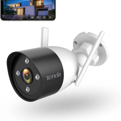 266485 - Kamera Sigurie WiFi Tenda për Brendshme/Jashtë, Shikim Natën me Ngjyra 30m, CT3 1080P, Kontroll Aplikacioni