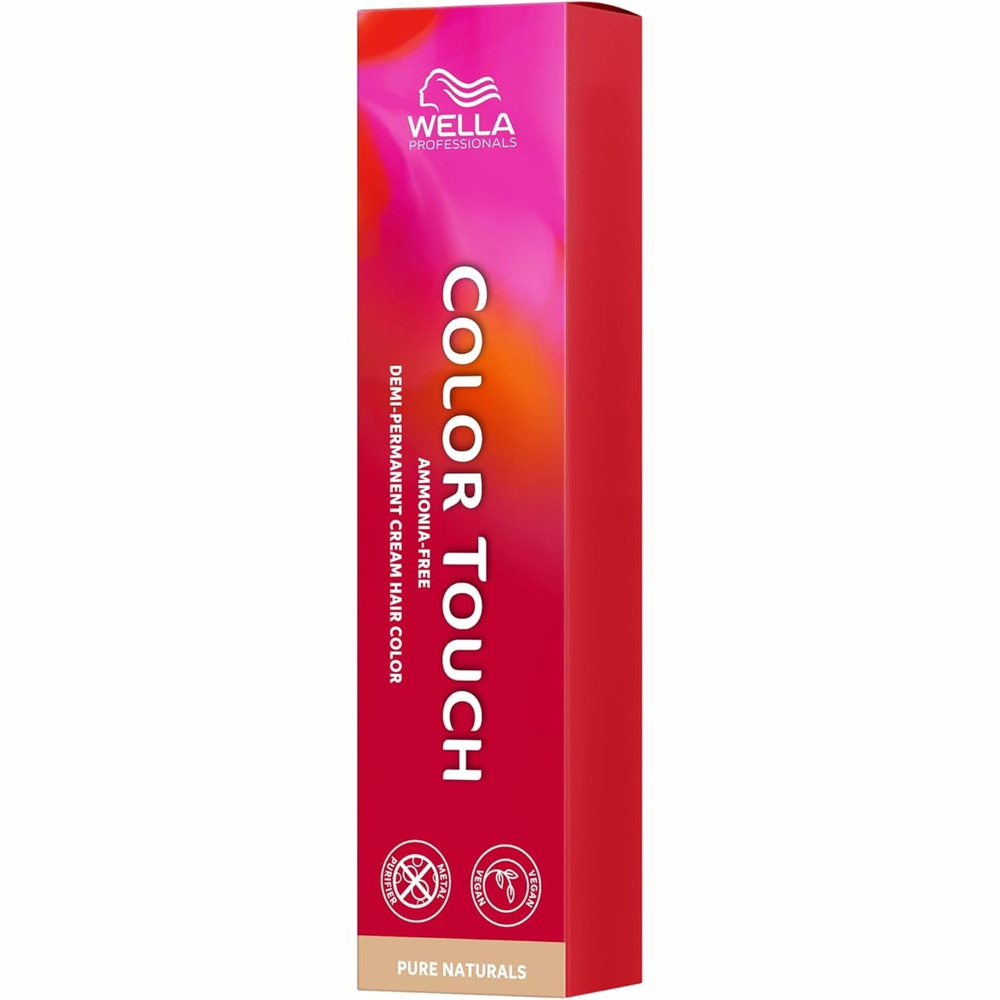 321859 - WELLA PROFESSIONALS Ngjyrë Color Touch Pure Naturals 5/0 Ngjyrë kafe e çelët natyrale, 60 ml, Gjysmë e përhershme, Vegane, Pa amoniak, Pastrues metali, 28 larje