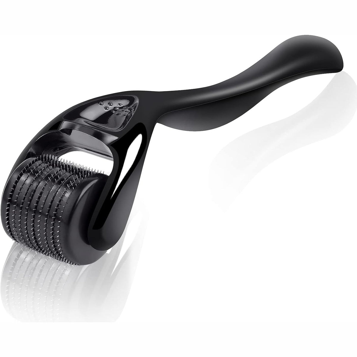 302662 - URAQT Rrullë për mjekër 0.5 mm, Dermaroller për rritjen e mjekrës, me mikrogjilpëra për fytyrën dhe trupin, për kujdesin e lëkurës, kundër plakjes dhe rrudhave