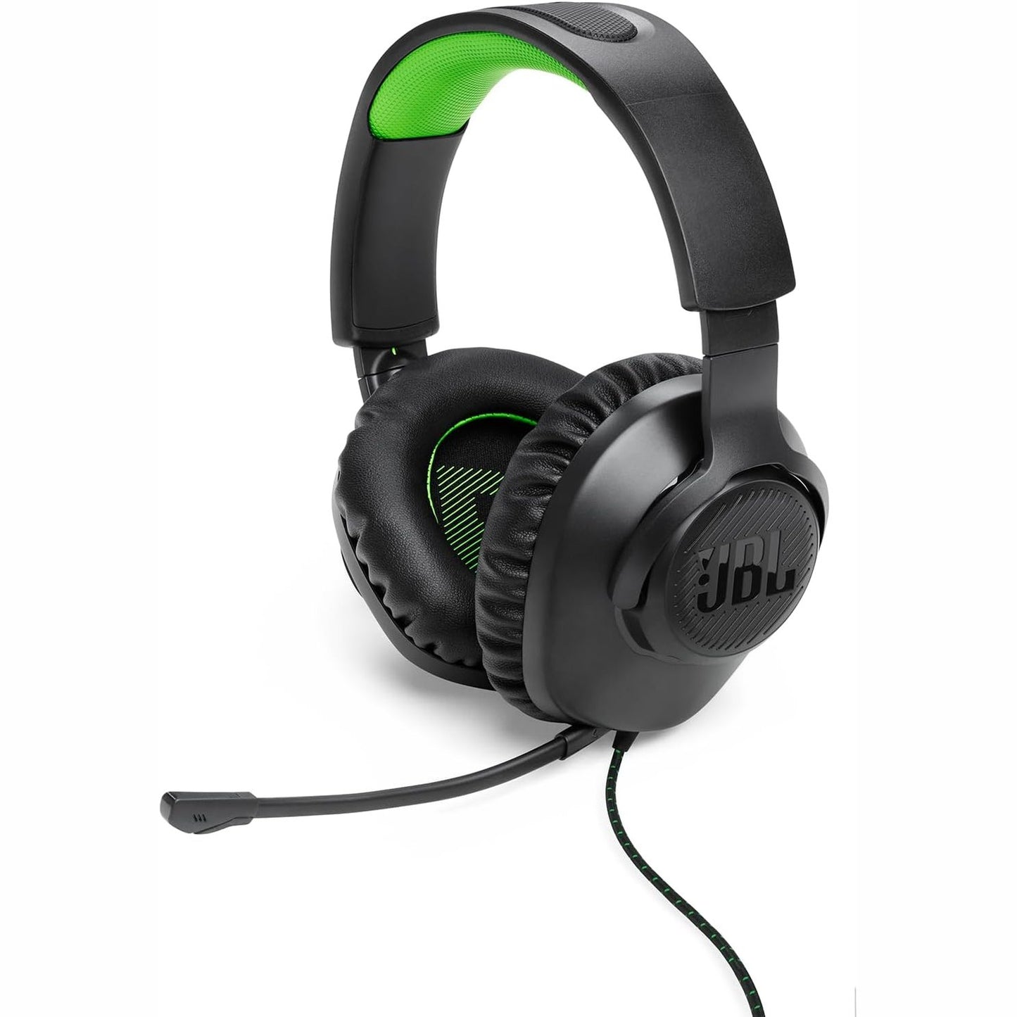 273408 - JBL Kufje Quantum 100X - Kufje për Lojëra me Tel, Mikrofon të Lëvizshëm, Të Dizajnuara për Xbox, E Zezë dhe Jeshile