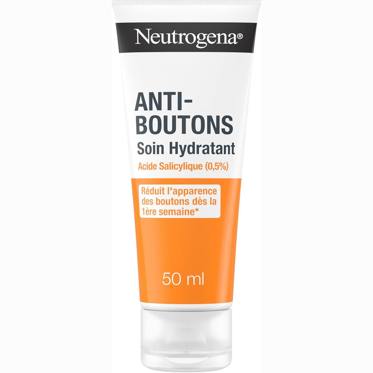 302599 - NEUTROGENA Krem hidratues kundër njollave - 50 ml, me acid salicilik (0.5%), zvogëlon shfaqjen e njollave që nga java e parë.
