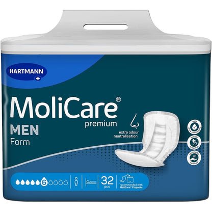 306277 - MOLICARE, Pecetë për Inkontinencë premium Form MEN, 32 copë