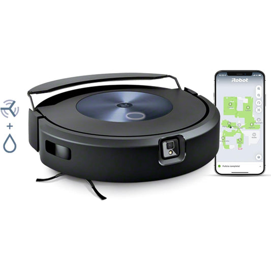 118007 - iROBOT Robot Roomba Combo j7 (c7156) me Funksionin e Pastrimit dhe Shmangien e Objekteve, Hartëzim, Pastrim 4-fazë, i Pajtueshëm me Asistentët Zanorë, Ngjyra Blu Marine