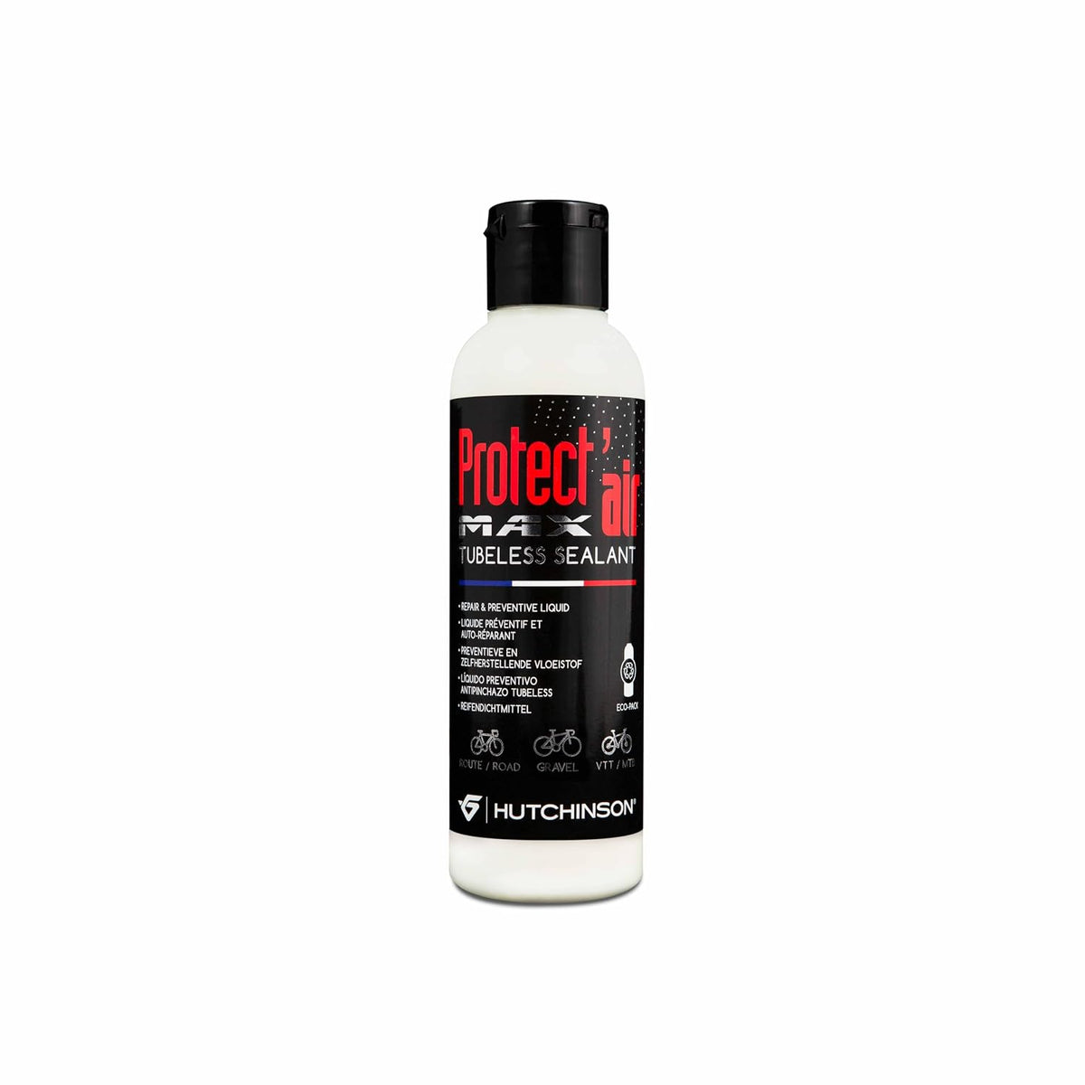 306657 - HUTCHINSON Protectair Max - Aksesorë për Biçikleta - Izolues - Rezistent ndaj Shpimit - Gati për Tubeless - 250 ML, i Zi