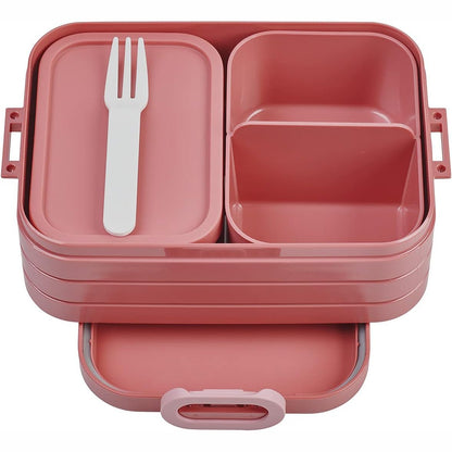 228834 - MEPAL Bento Drekabox Take A Break Midi, 900 ml, Kuti Ushqimi me Ndarje, Vivid Mauve