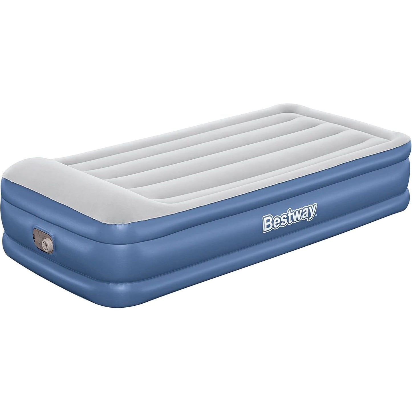 239601 - BESTWAY Dyshek ajri 75" x 38" x 18" / 1.91m x 97cm x 46cm, pompë AC e integruar, dy shtresa ajri Tritech