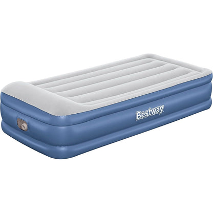 239601 - BESTWAY Dyshek ajri 75" x 38" x 18" / 1.91m x 97cm x 46cm, pompë AC e integruar, dy shtresa ajri Tritech