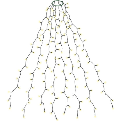 222715 - SALCAR Dritat e pemës së Krishtlindjeve, 2m, 280 drita LED, për pemët 150cm, 180cm, 210cm, 240cm, E bardhë e ngrohtë
