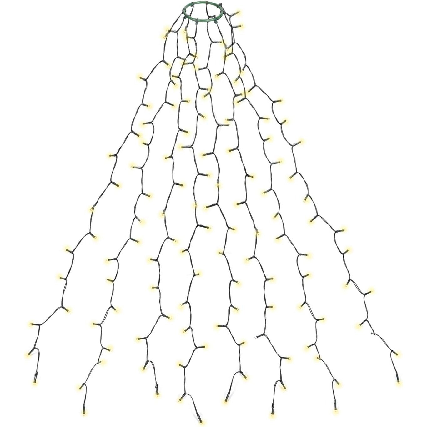 232951 - SALCAR | Dritat e pemës së Krishtlindjeve | 2m | 280 drita LED | E bardhë e ngrohtë | Përshtatshme për pemët 150cm, 180cm, 210cm, 240cm