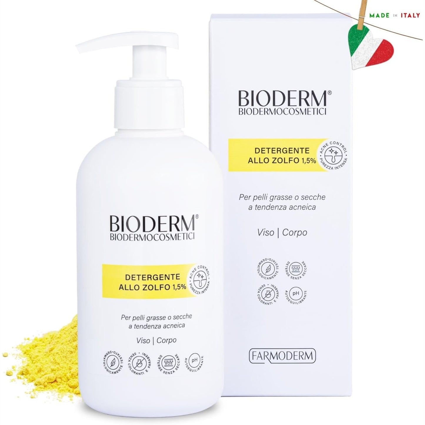 272114 - Bioderm | Pastrues S 1.5% Sulfur, Pastrues për fytyrën dhe trupin, 300 ml me dozator