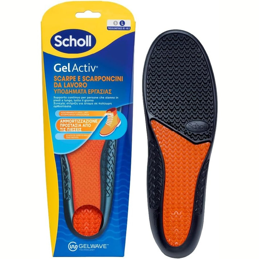 321587 - DR. SCHOLL Sholla të brendshme GelActiv për këpucë pune dhe çizme, Teknologji GelWave, Madhësitë 40-46.5
